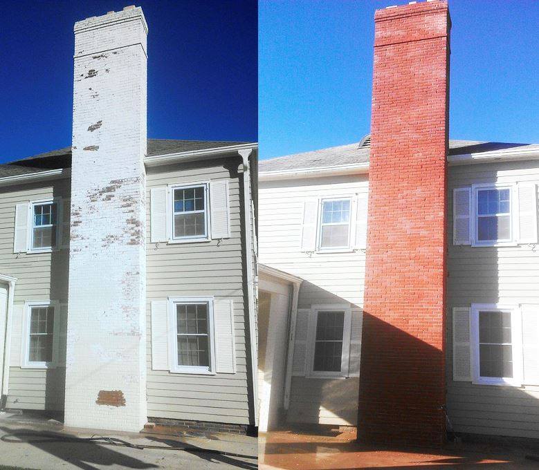 Brick Paint Removal